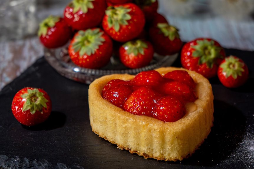 strawberry cake filling steps