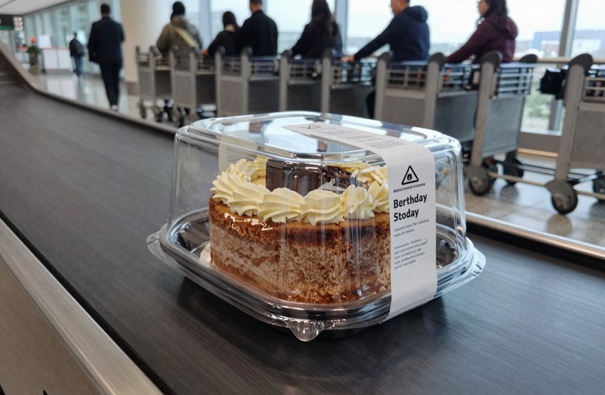 sturdy cake box carry on