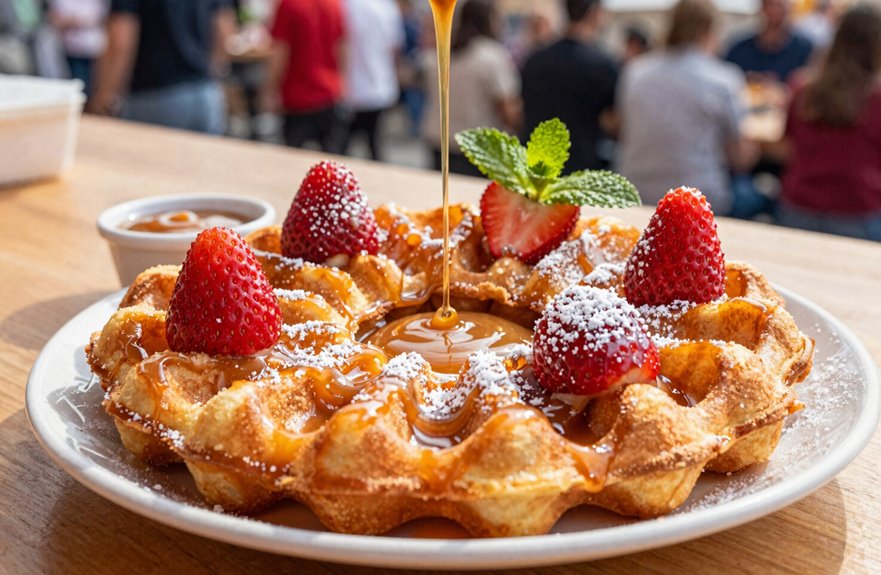 vegan funnel cake swirl perfection