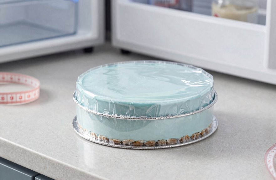 How Long Can Ice Cream Cake Last in the Freezer: A Quick How-To Guide 4 wrap seal label freeze backward